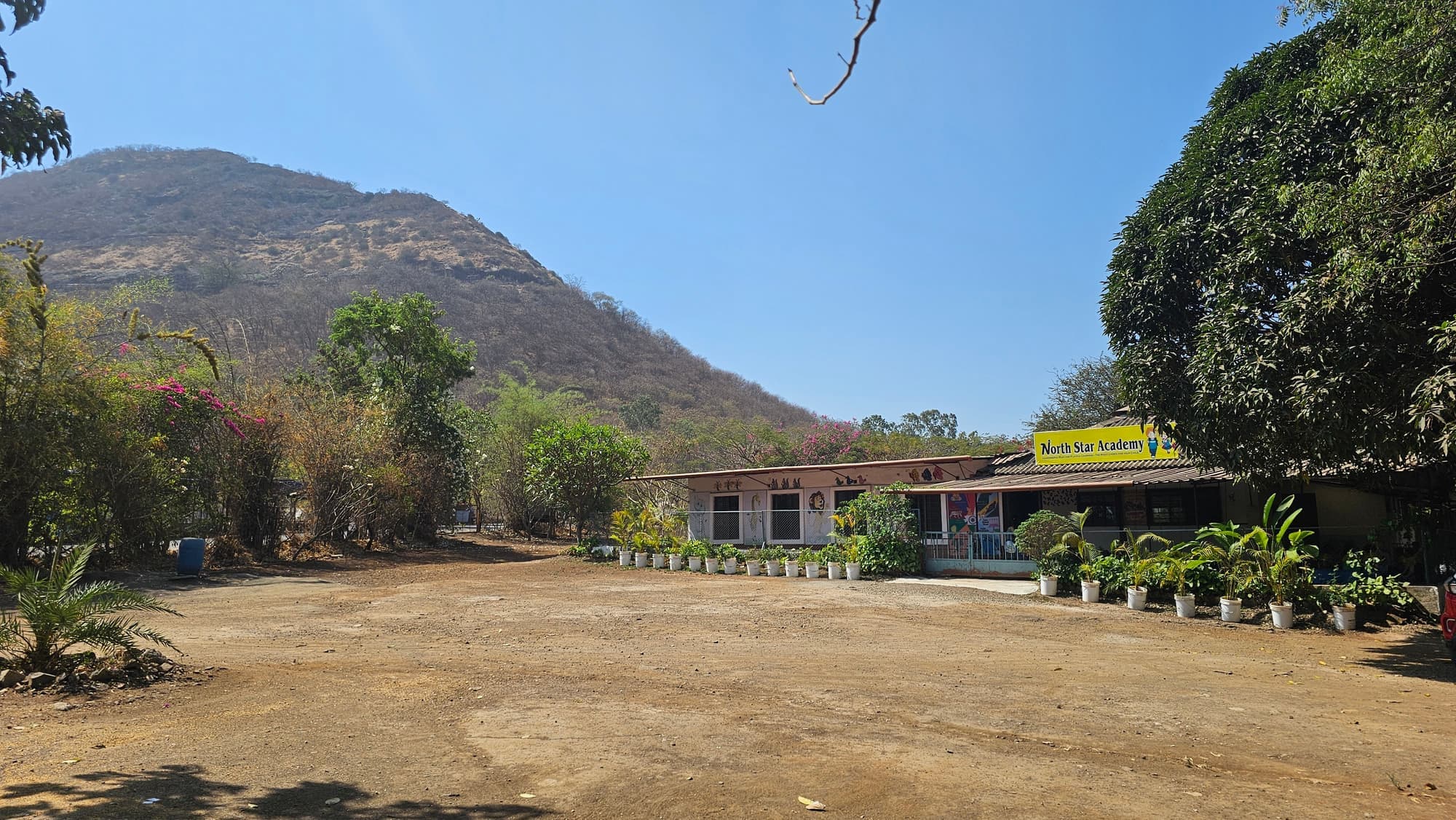 North Star Academy campus at the base of the Pandavleni hills, Nashik